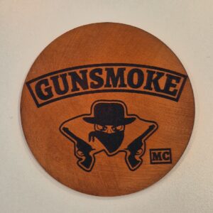 gunsmokecoaster Gunsmoke MC - Glassbrikke sett a 4 stk